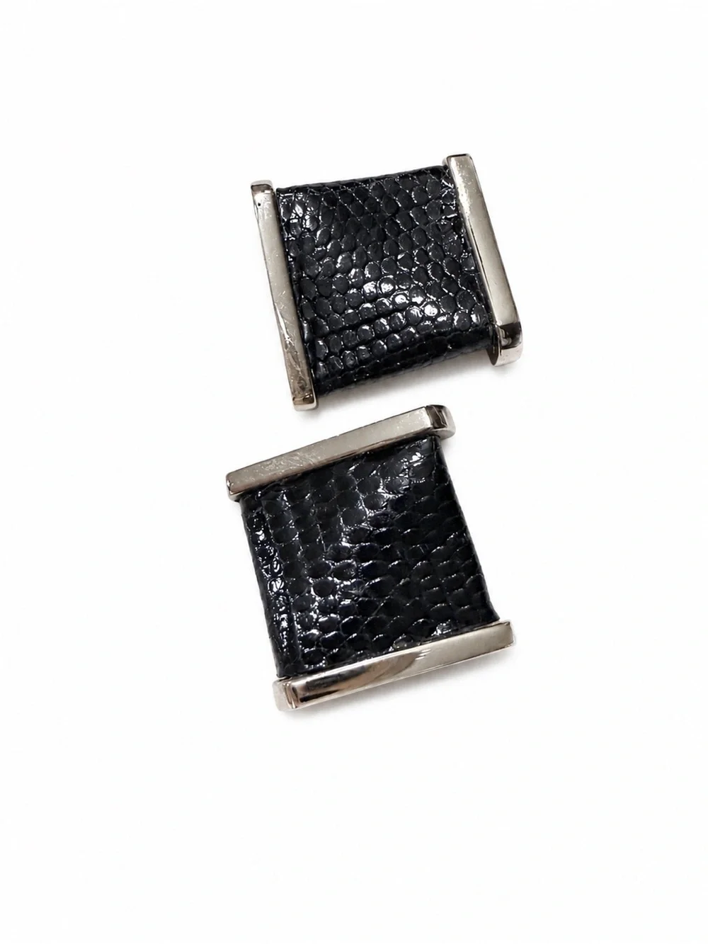 Distinctive vintage LOEWE cufflinks featuring the house’s iconic Anagram motif a